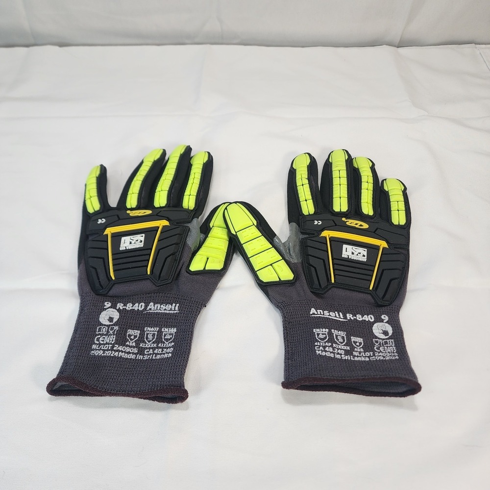Ringers Gloves R-840Vp Ringers(R) R840 Abrasion/Impact Gloves, M (9), Black 1 Pr